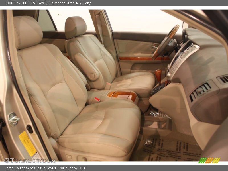 Front Seat of 2008 RX 350 AWD