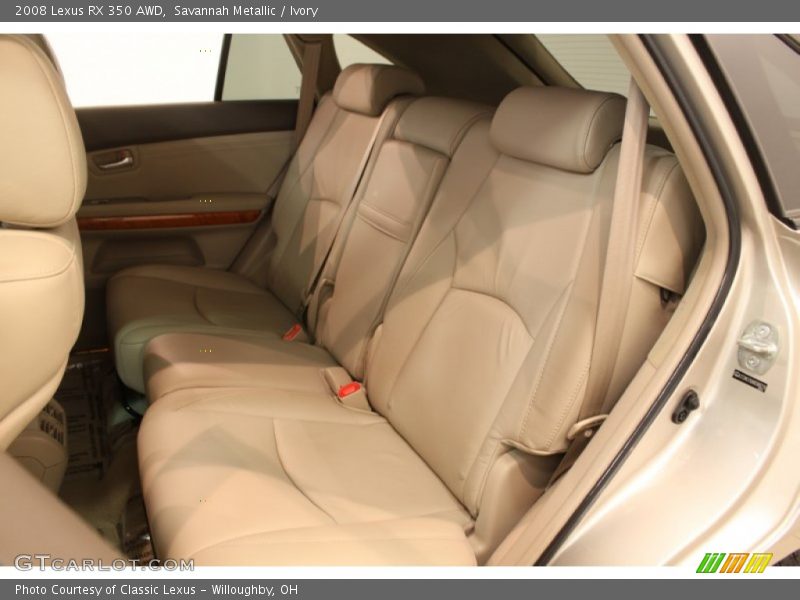 Rear Seat of 2008 RX 350 AWD