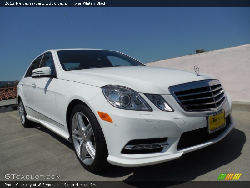 Polar White / Black 2013 Mercedes-Benz E 350 Sedan