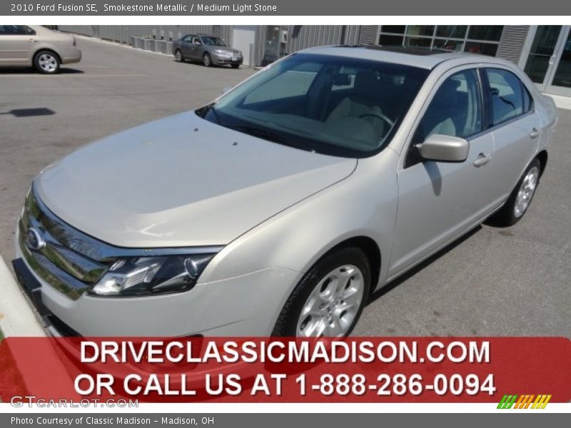 Smokestone Metallic / Medium Light Stone 2010 Ford Fusion SE