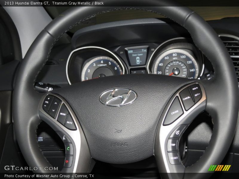 Titanium Gray Metallic / Black 2013 Hyundai Elantra GT