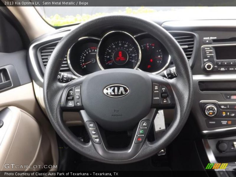 Satin Metal Metallic / Beige 2013 Kia Optima LX