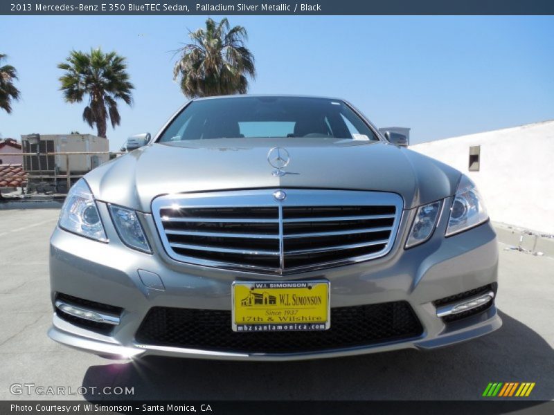 Palladium Silver Metallic / Black 2013 Mercedes-Benz E 350 BlueTEC Sedan