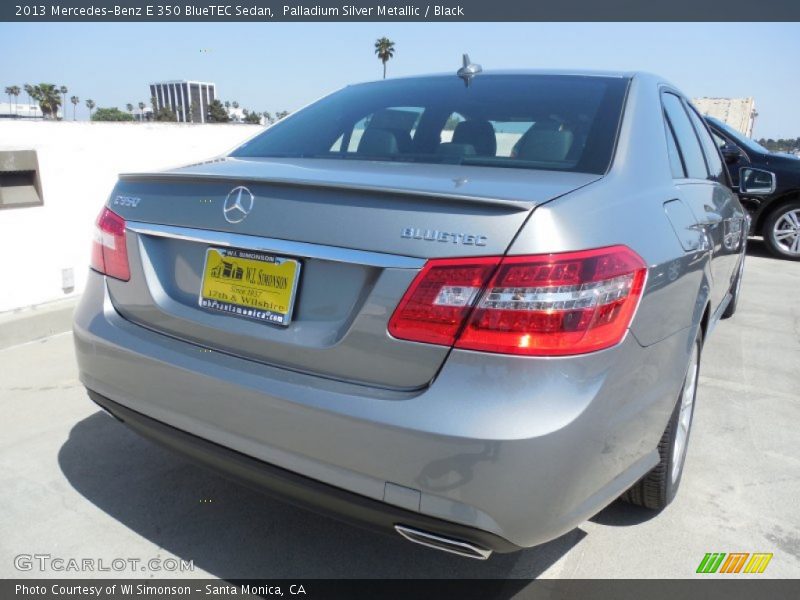 Palladium Silver Metallic / Black 2013 Mercedes-Benz E 350 BlueTEC Sedan