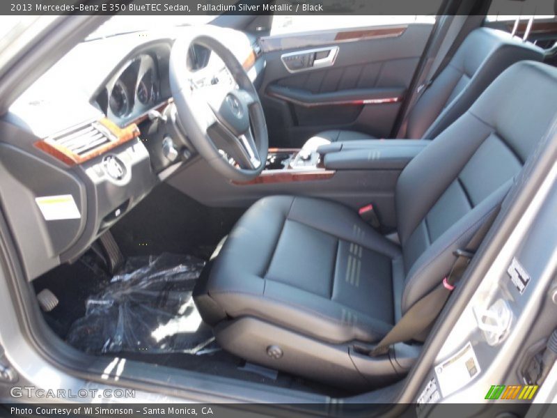 Palladium Silver Metallic / Black 2013 Mercedes-Benz E 350 BlueTEC Sedan