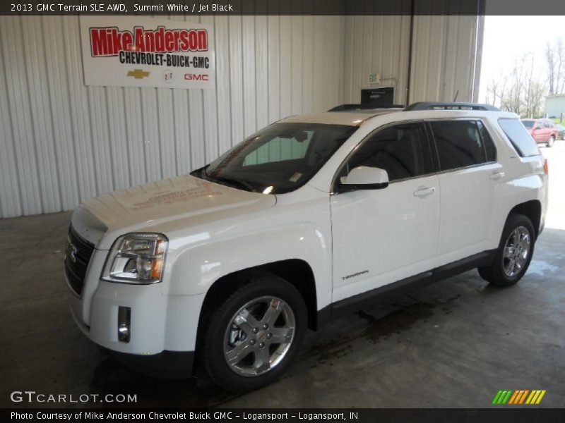 Summit White / Jet Black 2013 GMC Terrain SLE AWD