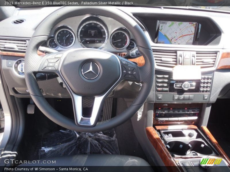 Palladium Silver Metallic / Black 2013 Mercedes-Benz E 350 BlueTEC Sedan