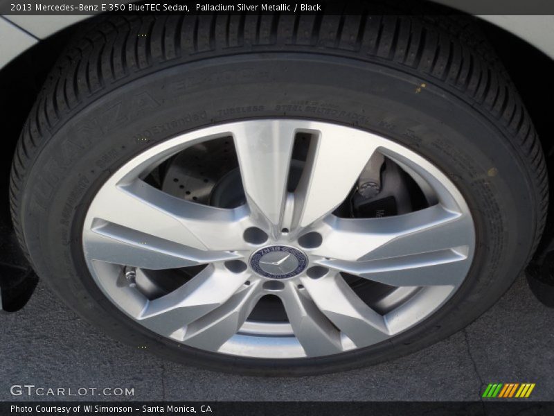 Palladium Silver Metallic / Black 2013 Mercedes-Benz E 350 BlueTEC Sedan
