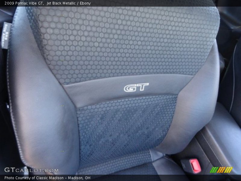 Jet Black Metallic / Ebony 2009 Pontiac Vibe GT