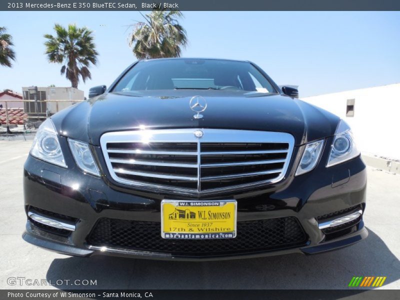 Black / Black 2013 Mercedes-Benz E 350 BlueTEC Sedan
