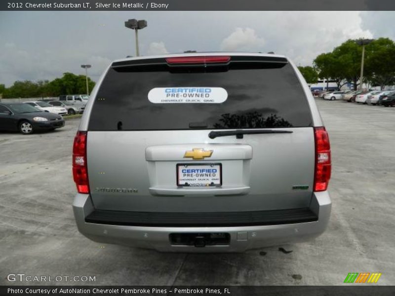 Silver Ice Metallic / Ebony 2012 Chevrolet Suburban LT