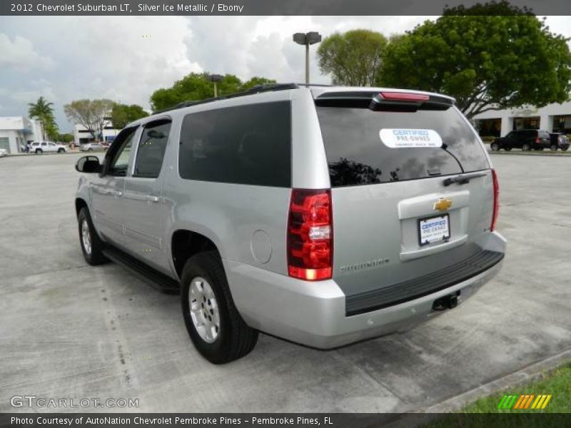 Silver Ice Metallic / Ebony 2012 Chevrolet Suburban LT