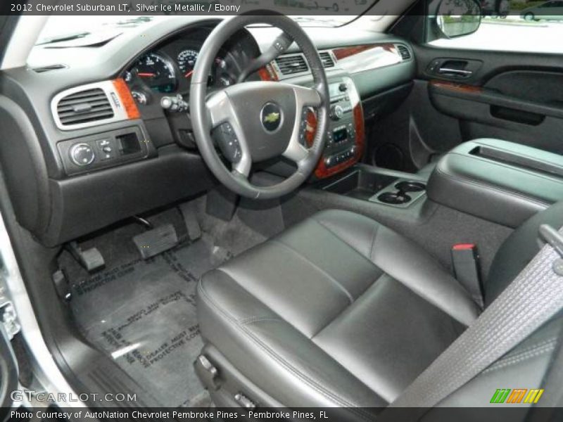 Silver Ice Metallic / Ebony 2012 Chevrolet Suburban LT