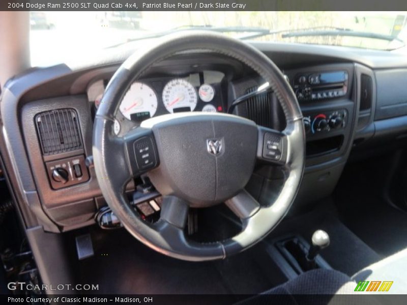Patriot Blue Pearl / Dark Slate Gray 2004 Dodge Ram 2500 SLT Quad Cab 4x4