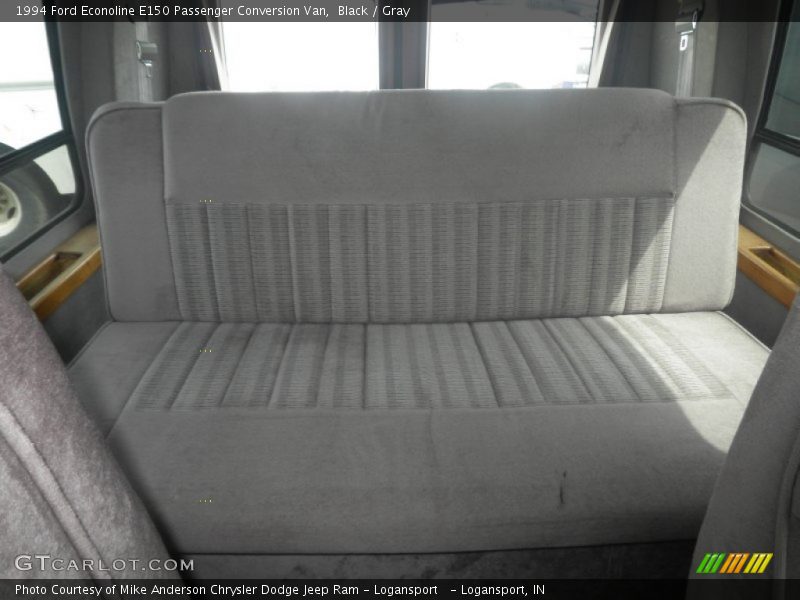 Black / Gray 1994 Ford Econoline E150 Passenger Conversion Van