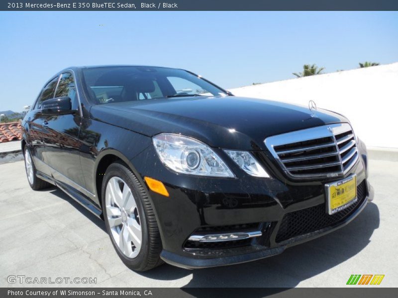 Black / Black 2013 Mercedes-Benz E 350 BlueTEC Sedan