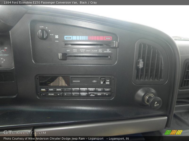 Black / Gray 1994 Ford Econoline E150 Passenger Conversion Van