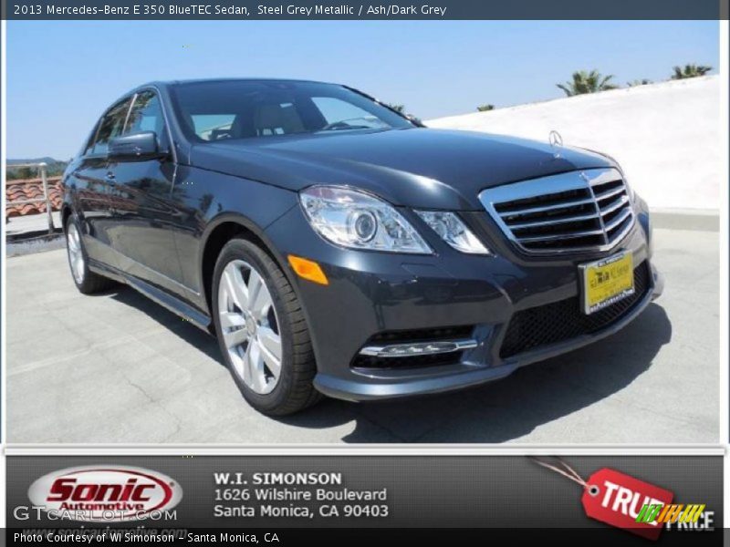 Steel Grey Metallic / Ash/Dark Grey 2013 Mercedes-Benz E 350 BlueTEC Sedan