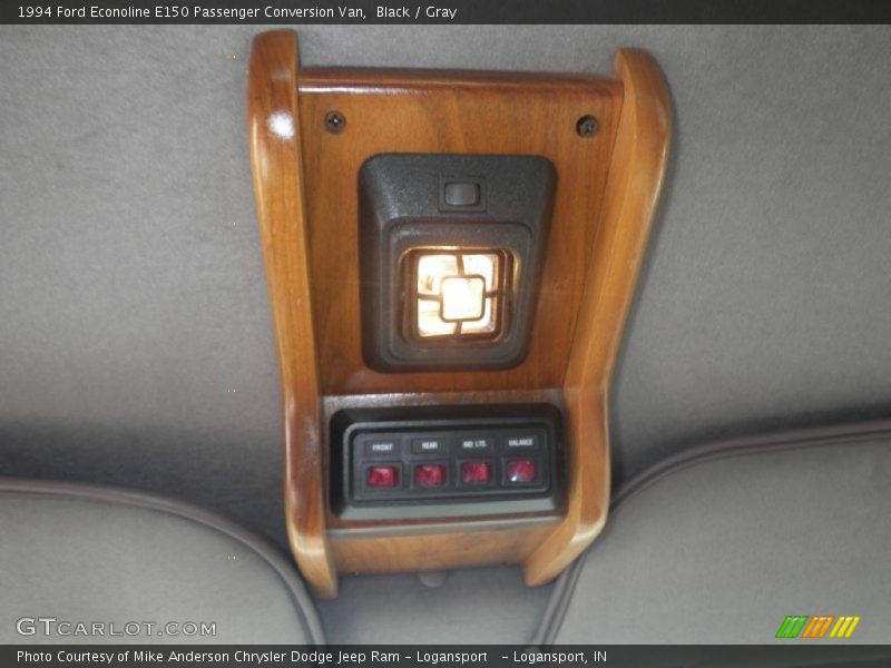 Black / Gray 1994 Ford Econoline E150 Passenger Conversion Van
