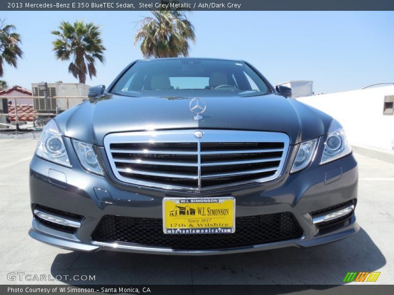 Steel Grey Metallic / Ash/Dark Grey 2013 Mercedes-Benz E 350 BlueTEC Sedan