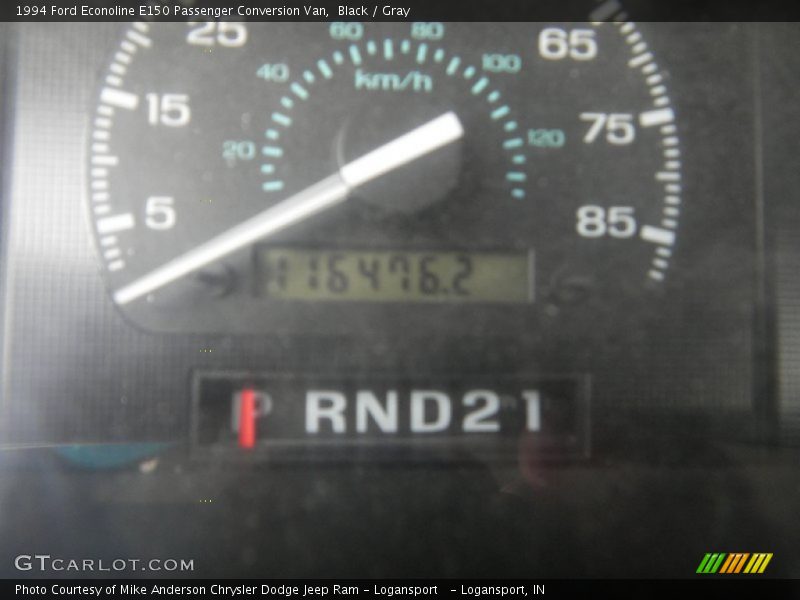 Black / Gray 1994 Ford Econoline E150 Passenger Conversion Van