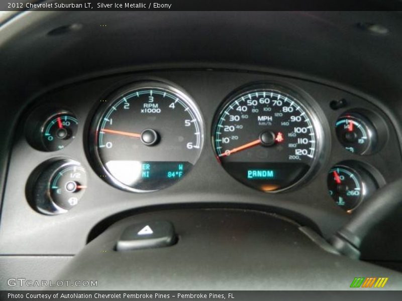 Silver Ice Metallic / Ebony 2012 Chevrolet Suburban LT