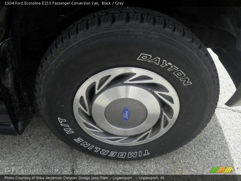 Black / Gray 1994 Ford Econoline E150 Passenger Conversion Van
