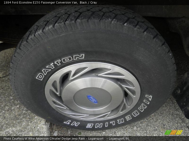 Black / Gray 1994 Ford Econoline E150 Passenger Conversion Van
