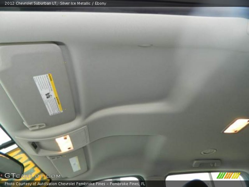 Silver Ice Metallic / Ebony 2012 Chevrolet Suburban LT