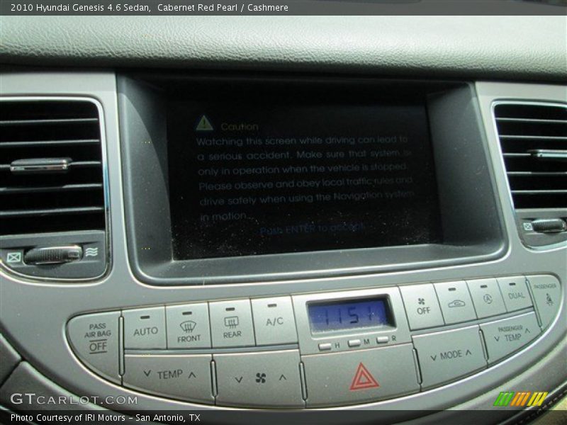 Cabernet Red Pearl / Cashmere 2010 Hyundai Genesis 4.6 Sedan
