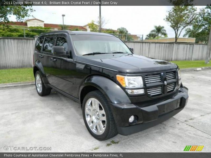 Brilliant Black Crystal Pearl / Dark Slate Gray 2011 Dodge Nitro Heat 4.0