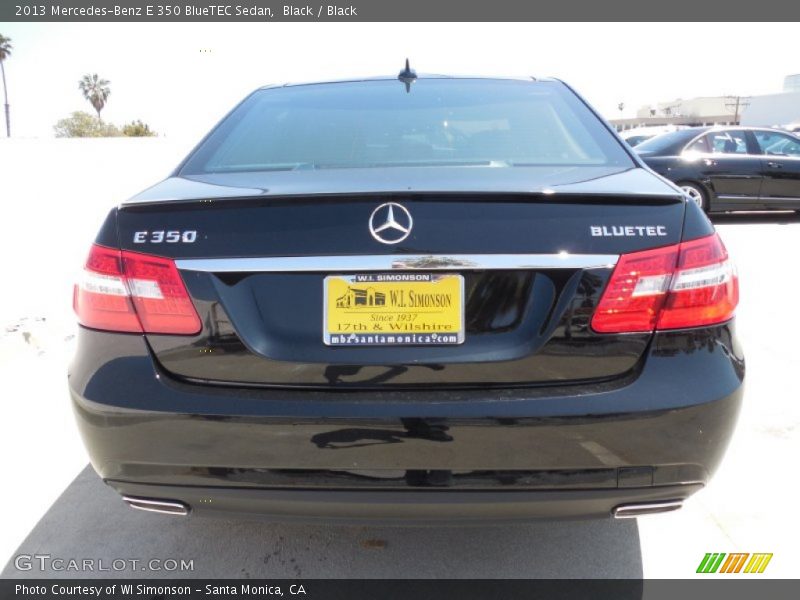 Black / Black 2013 Mercedes-Benz E 350 BlueTEC Sedan