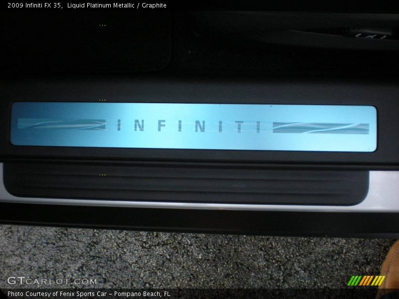 Liquid Platinum Metallic / Graphite 2009 Infiniti FX 35