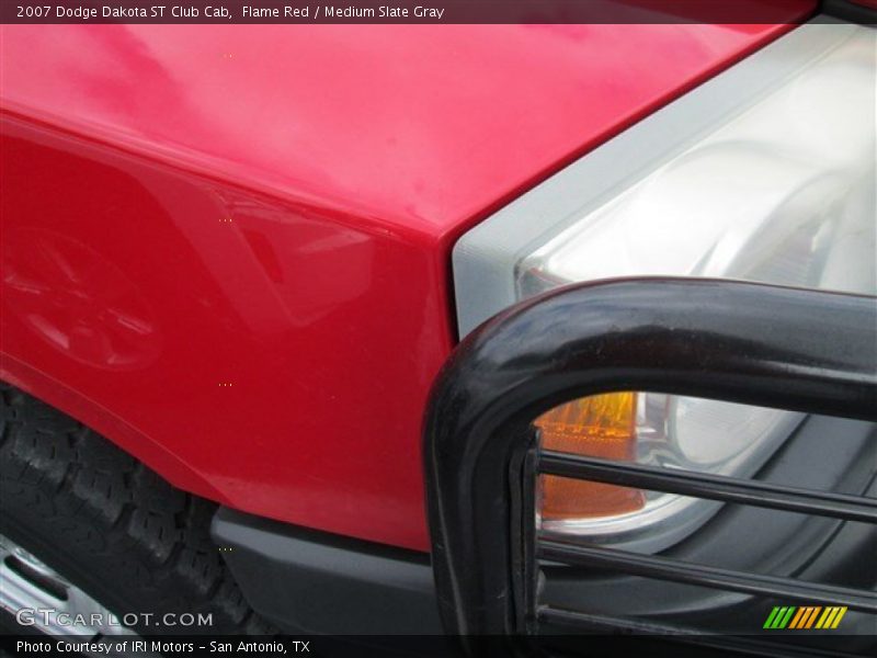 Flame Red / Medium Slate Gray 2007 Dodge Dakota ST Club Cab