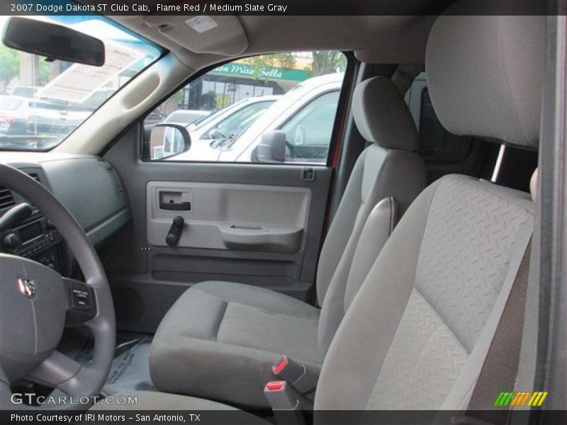 Flame Red / Medium Slate Gray 2007 Dodge Dakota ST Club Cab