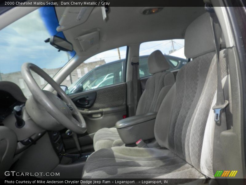 Dark Cherry Metallic / Gray 2000 Chevrolet Malibu Sedan