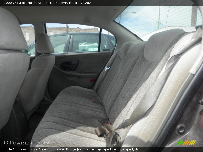 Dark Cherry Metallic / Gray 2000 Chevrolet Malibu Sedan