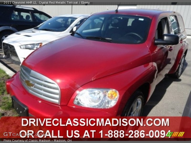 Crystal Red Metallic Tintcoat / Ebony 2011 Chevrolet HHR LS