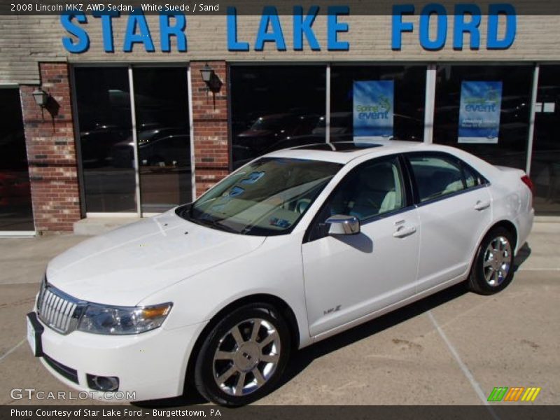 White Suede / Sand 2008 Lincoln MKZ AWD Sedan