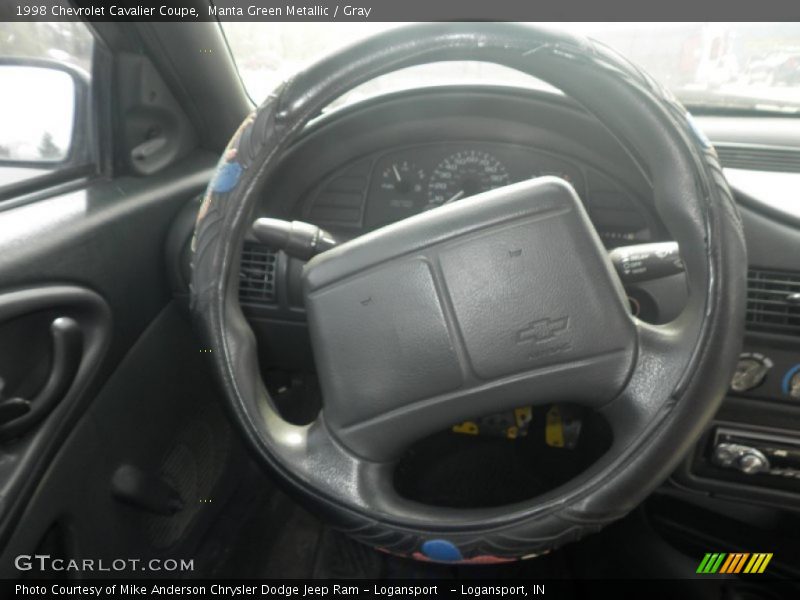 Manta Green Metallic / Gray 1998 Chevrolet Cavalier Coupe