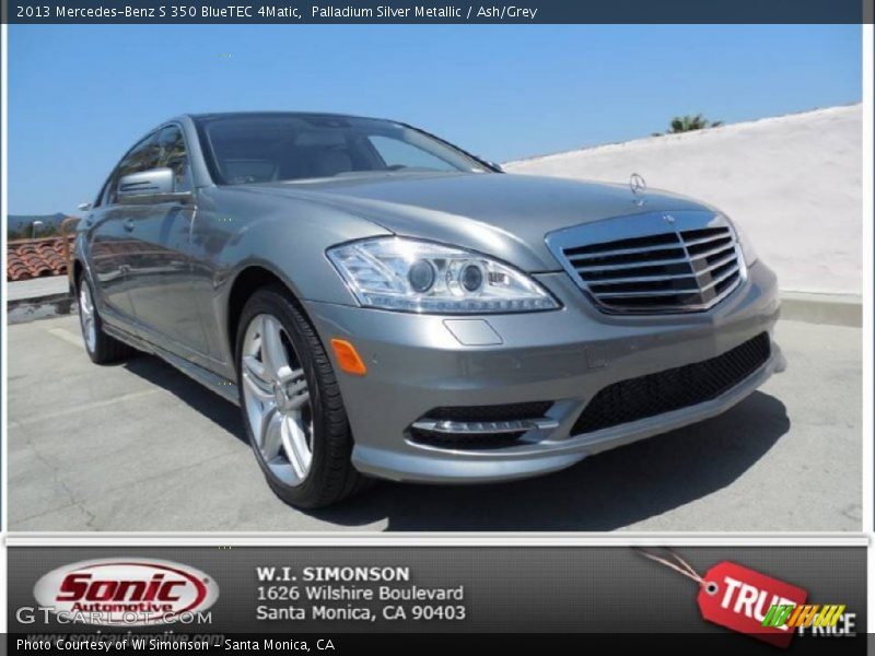 Palladium Silver Metallic / Ash/Grey 2013 Mercedes-Benz S 350 BlueTEC 4Matic
