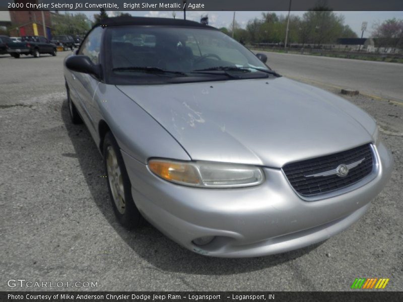 Bright Silver Metallic / Agate 2000 Chrysler Sebring JXi Convertible