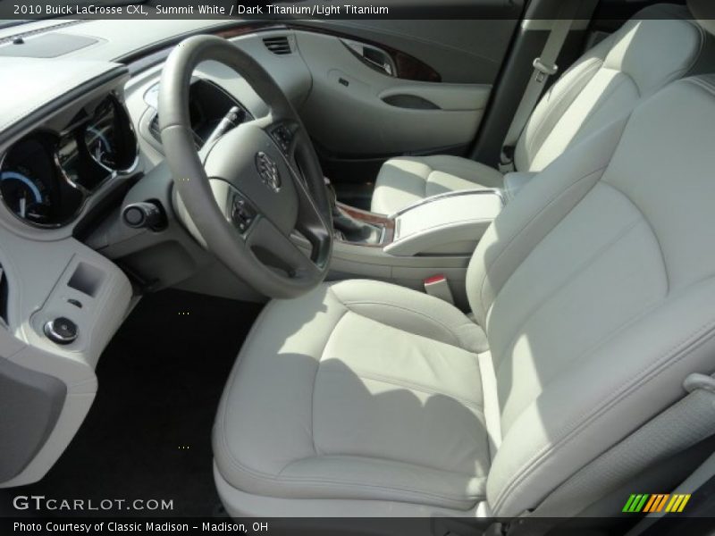 Summit White / Dark Titanium/Light Titanium 2010 Buick LaCrosse CXL