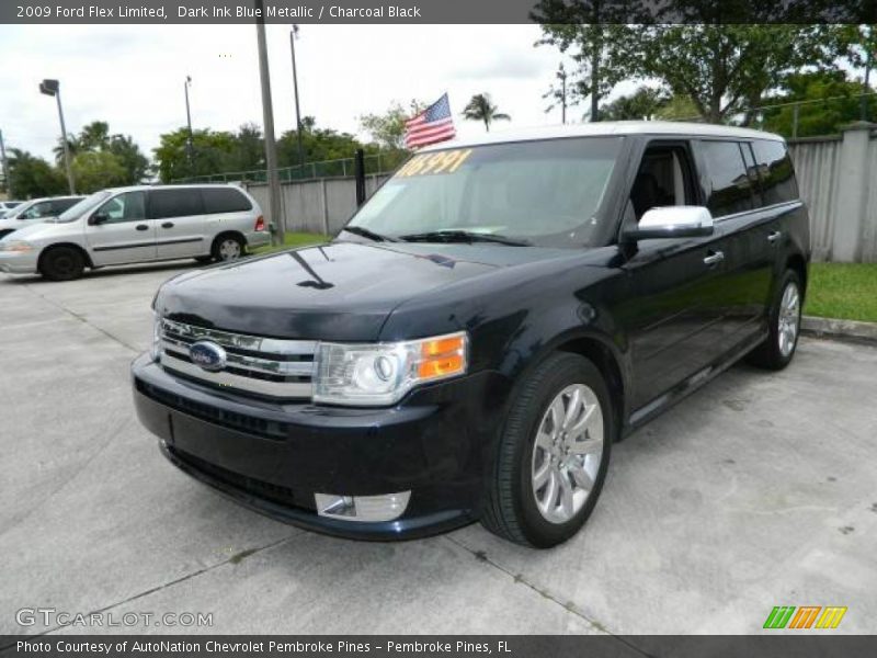 Dark Ink Blue Metallic / Charcoal Black 2009 Ford Flex Limited