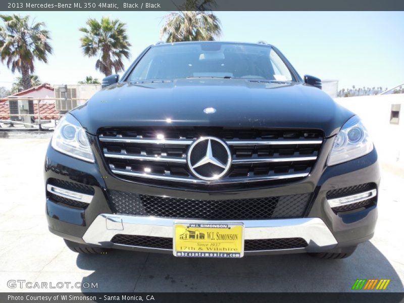 Black / Black 2013 Mercedes-Benz ML 350 4Matic