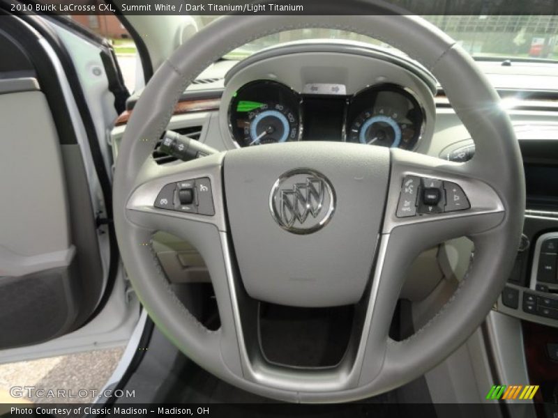 Summit White / Dark Titanium/Light Titanium 2010 Buick LaCrosse CXL