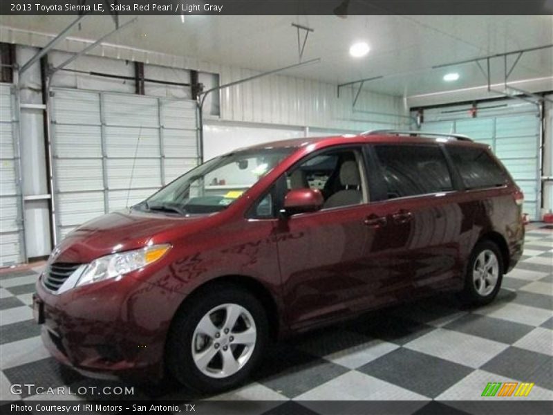 Salsa Red Pearl / Light Gray 2013 Toyota Sienna LE