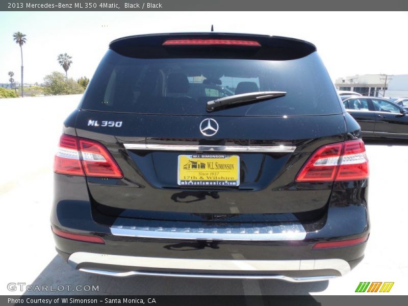 Black / Black 2013 Mercedes-Benz ML 350 4Matic
