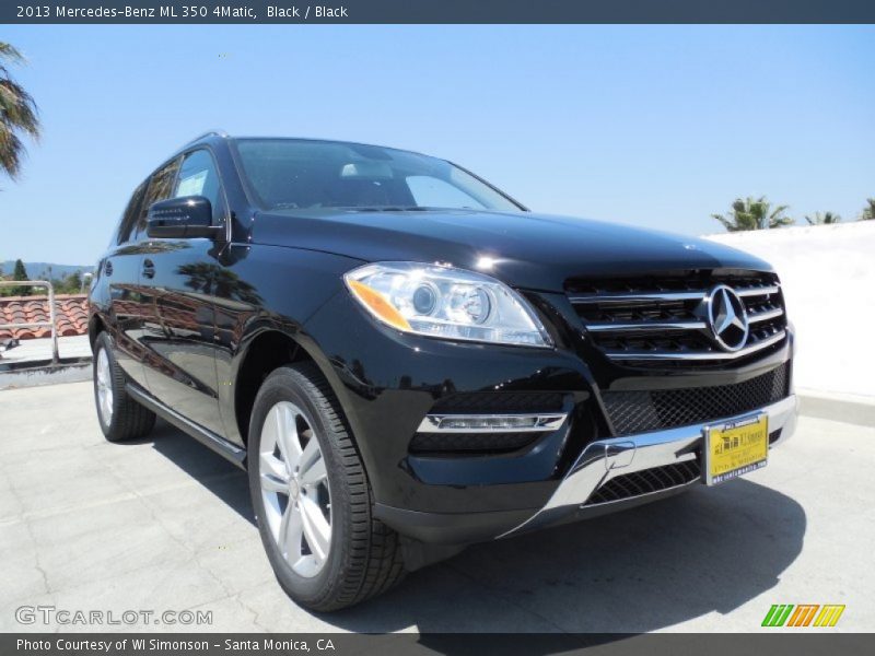 Black / Black 2013 Mercedes-Benz ML 350 4Matic