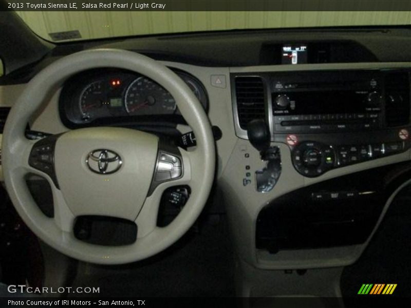 Salsa Red Pearl / Light Gray 2013 Toyota Sienna LE